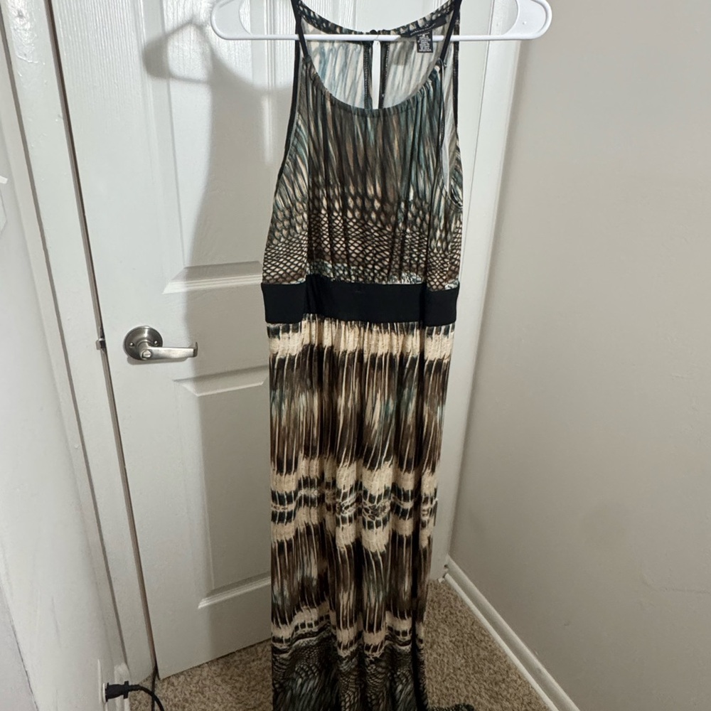 Elegant Multicolor Maxi Dress